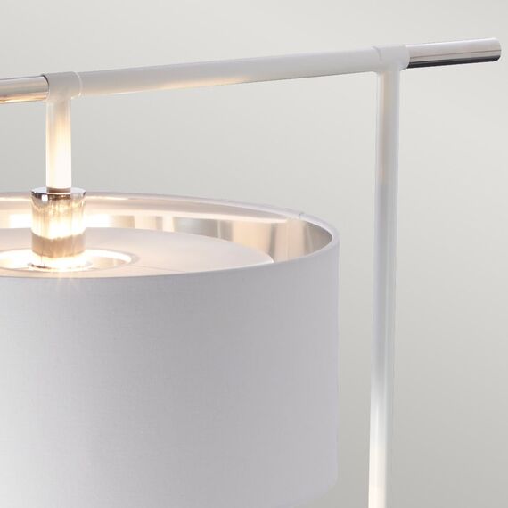 Лампион Balance 1xE27 White Polished Nickel Elstead Lighting BALANCE-FL-WPN | Osvetlenieto.bg