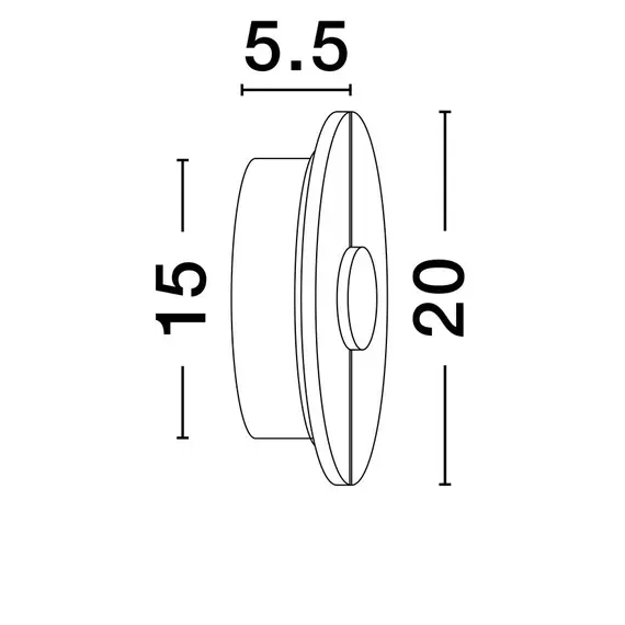 LED Аплик AIDER 9019745 Nova Luce 12W 3000K | Osvetlenieto.bg