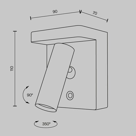 LED Аплик Aron C179WL-L7B2.7K-DE Maytoni 7W 2700K | Osvetlenieto.bg