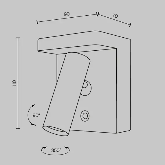 LED Аплик Aron C179WL-L7W2.7K-DE Maytoni 7W 2700K | Osvetlenieto.bg