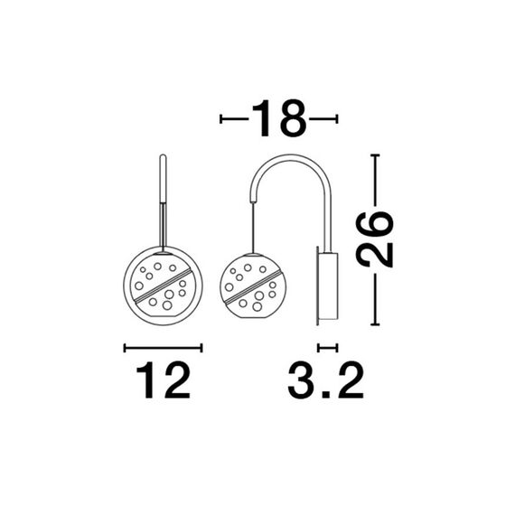 LED Аплик LICIO 9186959 Nova Luce 4W 3000K | Osvetlenieto.bg