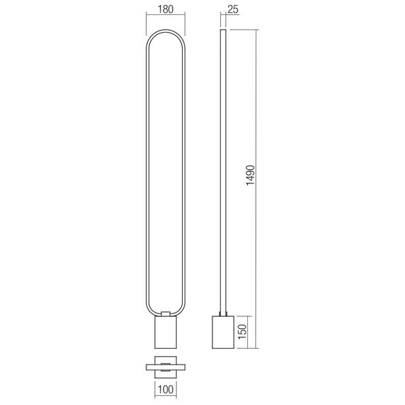 LED Лампион Ado 01-3062 Smarter 24W 3000K | Osvetlenieto.bg