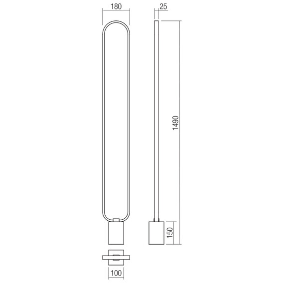 LED Лампион Ado 01-3063 Smarter 24W 3000K | Osvetlenieto.bg