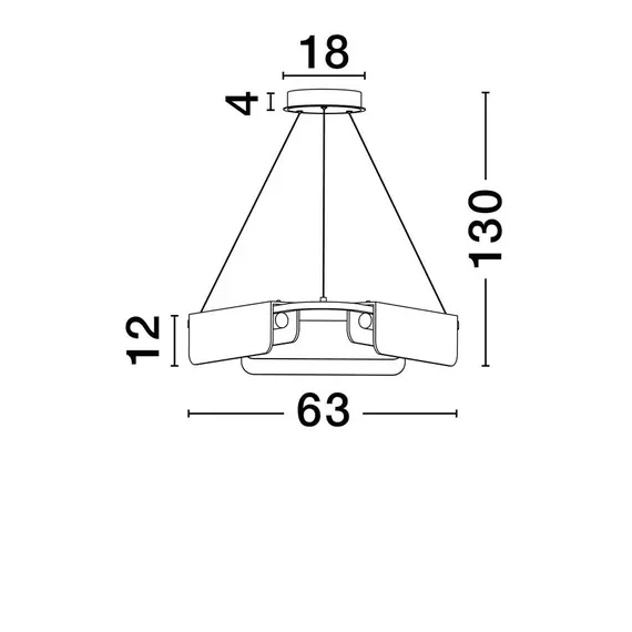 LED Полилей AIDER 9019758 Nova Luce 34W 3000K | Osvetlenieto.bg