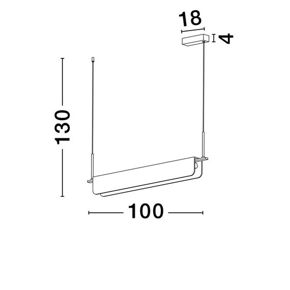 LED Полилей AIDER 9019760 Nova Luce 35W 3000K | Osvetlenieto.bg