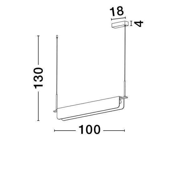 LED Полилей AIDER 9019760 Nova Luce 35W 3000K | Osvetlenieto.bg