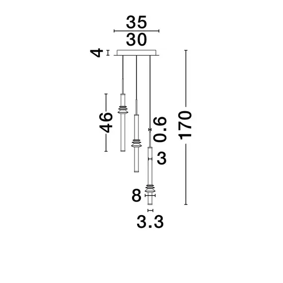 LED Полилей ATMOSFERA 9236406 Nova Luce 18W 3000K | Osvetlenieto.bg