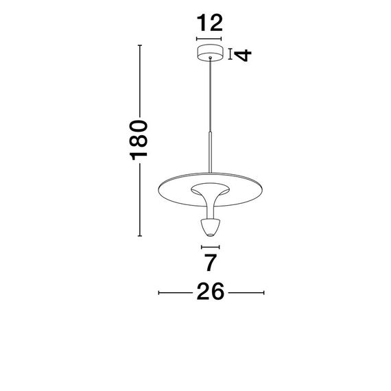 LED Полилей LUET 9186701 Nova Luce 11W 3000K | Osvetlenieto.bg
