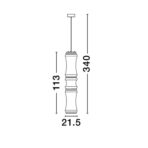 LED Полилей със сензор ANAPNOE 9695284 Nova Luce 37W 3000K | Osvetlenieto.bg