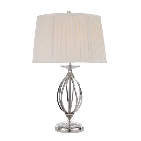 Настолна лампа Aegean 1xE27 Polished Nickel Elstead Lighting AG-TL-POL-NICKEL | Osvetlenieto.bg