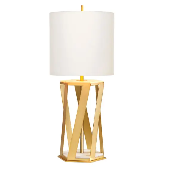 Настолна лампа Apollo 1xE27 Brushed Brass Elstead Lighting APOLLO-TL-WHT | Osvetlenieto.bg