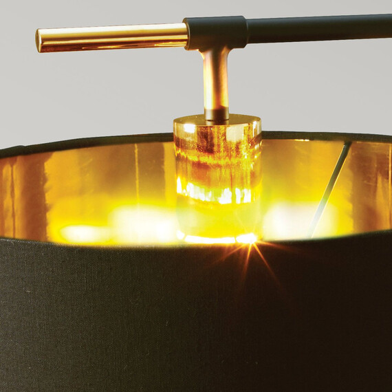Настолна лампа Balance 1xE27 Black Polished Brass Elstead Lighting BALANCE-TL-BKPB | Osvetlenieto.bg