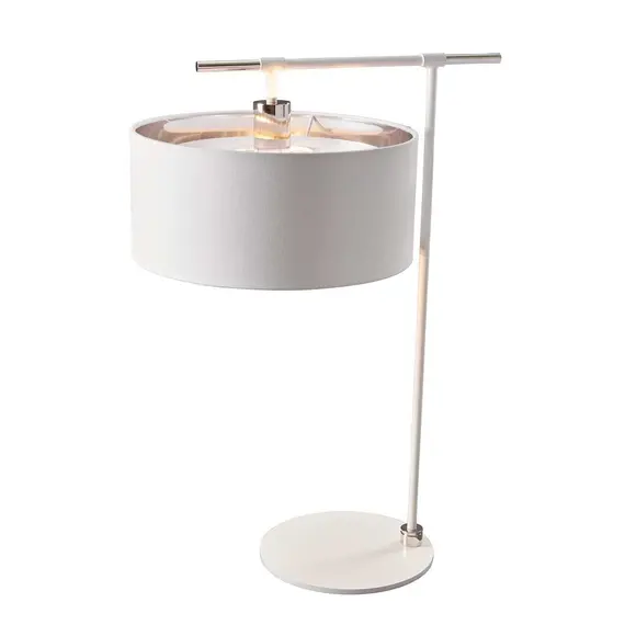 Настолна лампа Balance 1xE27 White Polished Nickel Elstead Lighting BALANCE-TL-WPN | Osvetlenieto.bg