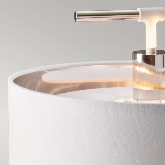 Настолна лампа Balance 1xE27 White Polished Nickel Elstead Lighting BALANCE-TL-WPN | Osvetlenieto.bg