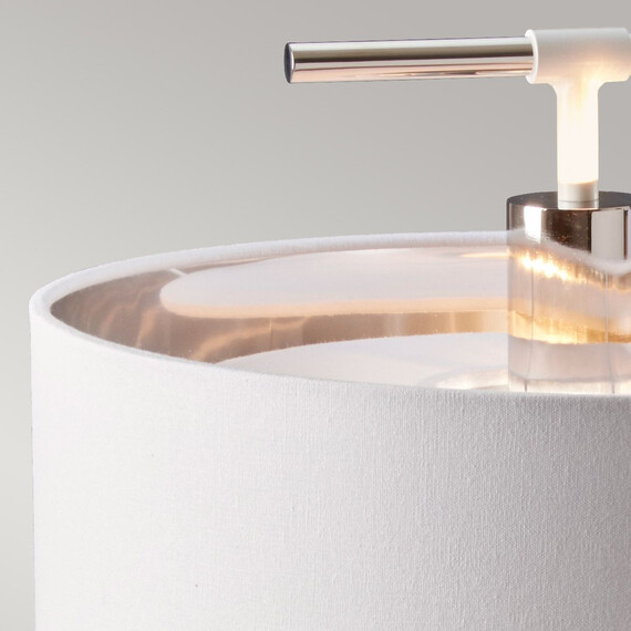 Настолна лампа Balance 1xE27 White Polished Nickel Elstead Lighting BALANCE-TL-WPN | Osvetlenieto.bg