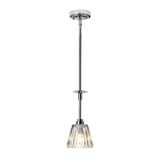 Пендел за баня Agatha 1xG9 Polished Chrome Elstead Lighting BATH-AGATHA1P-PC | Osvetlenieto.bg