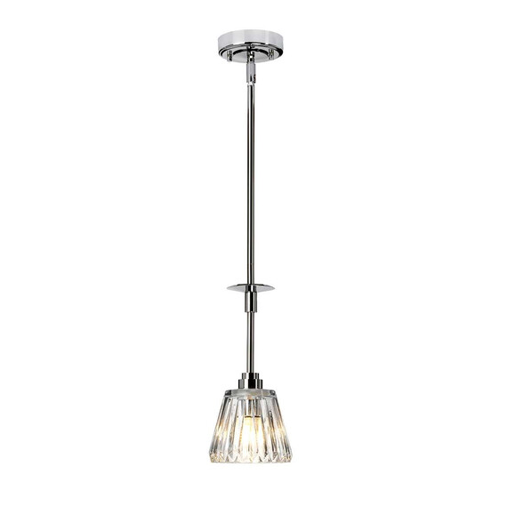 Пендел за баня Agatha 1xG9 Polished Chrome Elstead Lighting BATH-AGATHA1P-PC | Osvetlenieto.bg