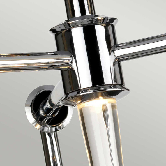 Пендел за баня Agatha 3xG9 Polished Chrome Elstead Lighting BATH-AGATHA3P-PC | Osvetlenieto.bg