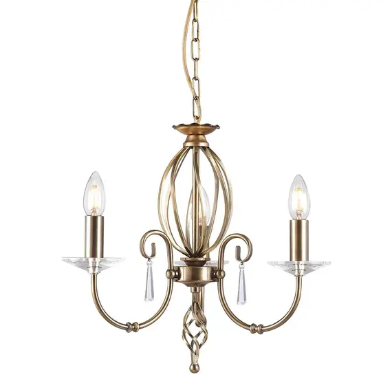 Полилей Aegean 3xE14 Aged Brass Elstead Lighting AG3-AGED-BRASS | Osvetlenieto.bg