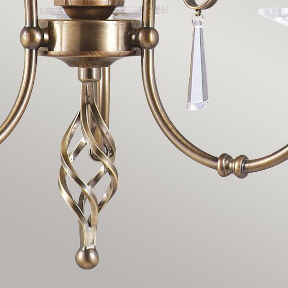 Полилей Aegean 3xE14 Aged Brass Elstead Lighting AG3-AGED-BRASS | Osvetlenieto.bg