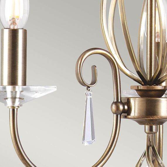 Полилей Aegean 3xE14 Aged Brass Elstead Lighting AG3-AGED-BRASS | Osvetlenieto.bg