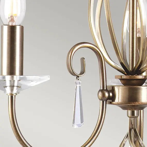Полилей Aegean 3xE14 Aged Brass Elstead Lighting AG3-AGED-BRASS | Osvetlenieto.bg