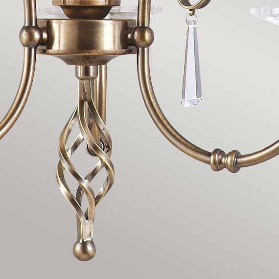 Полилей Aegean 3xE14 Aged Brass Elstead Lighting AG3-AGED-BRASS | Osvetlenieto.bg