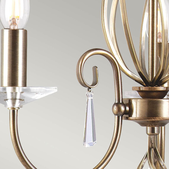 Полилей Aegean 3xE14 Aged Brass Elstead Lighting AG3-AGED-BRASS | Osvetlenieto.bg