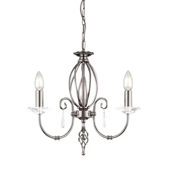 Полилей Aegean 3xE14 Polished Nickel Elstead Lighting AG3-POL-NICKEL | Osvetlenieto.bg