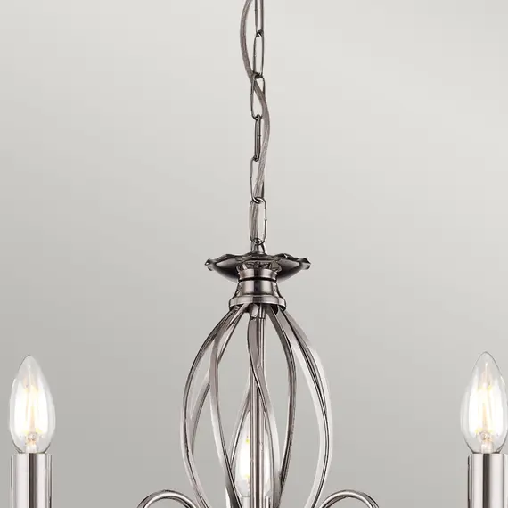 Полилей Aegean 3xE14 Polished Nickel Elstead Lighting AG3-POL-NICKEL | Osvetlenieto.bg