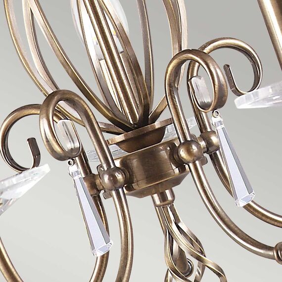 Полилей Aegean 5xE14 Aged Brass Elstead Lighting AG5-AGED-BRASS | Osvetlenieto.bg