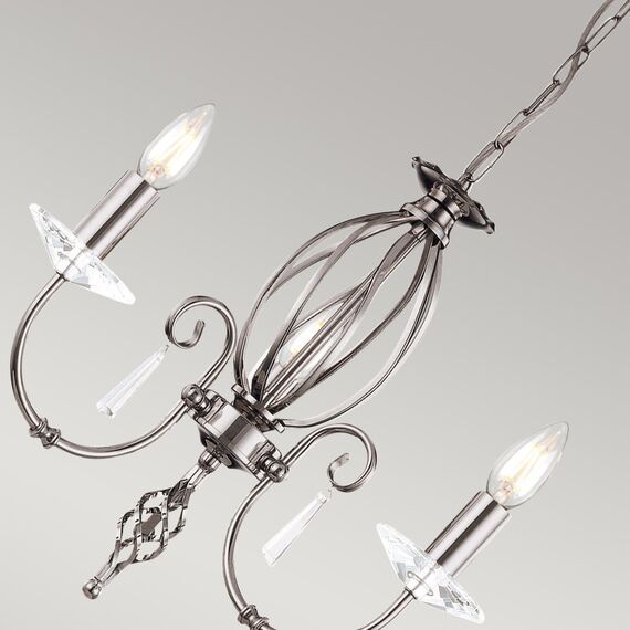 Полилей Aegean 5xE14 Polished Nickel Elstead Lighting AG5-POL-NICKEL | Osvetlenieto.bg