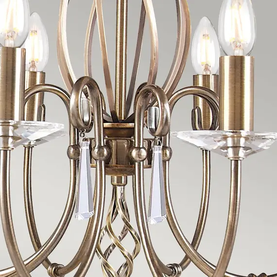Полилей Aegean 8xE14 Aged Brass Elstead Lighting AG8-AGED-BRASS | Osvetlenieto.bg