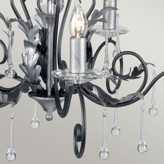 Полилей Amarilli 5xE14 Black Silver Patina Elstead Lighting AML5-BLK-SILVER | Osvetlenieto.bg