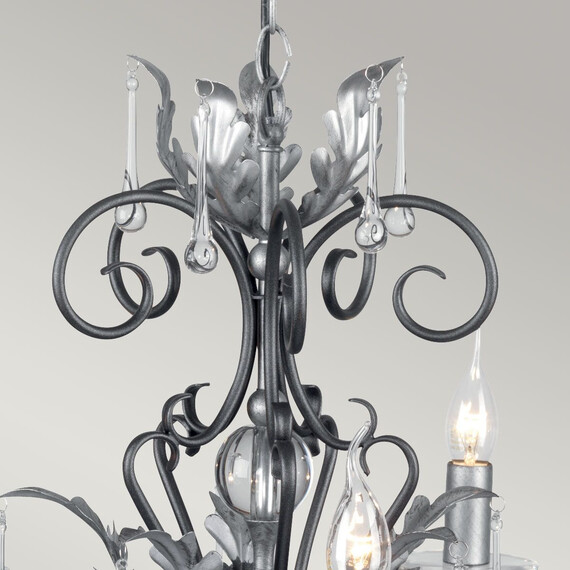 Полилей Amarilli 5xE14 Black Silver Patina Elstead Lighting AML5-BLK-SILVER | Osvetlenieto.bg