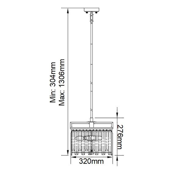 Полилей Aries 4xE14 Small Polished Nickel Elstead Lighting ARIES-4P-S | Osvetlenieto.bg