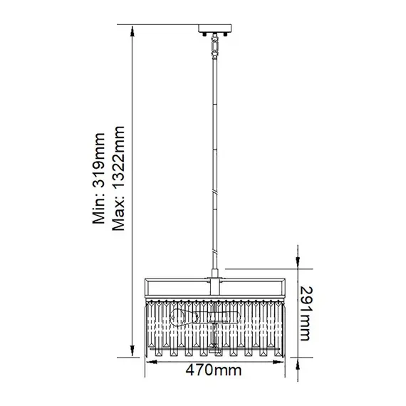 Полилей Aries 4xE27 Large Polished Nickel Elstead Lighting ARIES-4P-L | Osvetlenieto.bg