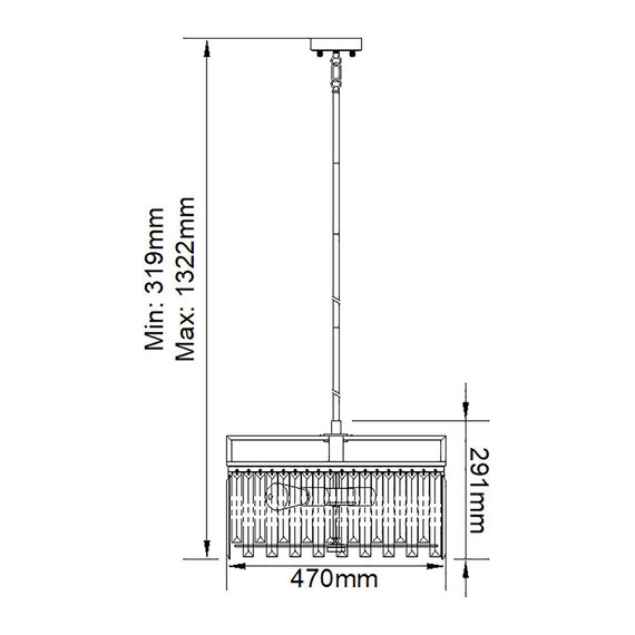 Полилей Aries 4xE27 Large Polished Nickel Elstead Lighting ARIES-4P-L | Osvetlenieto.bg