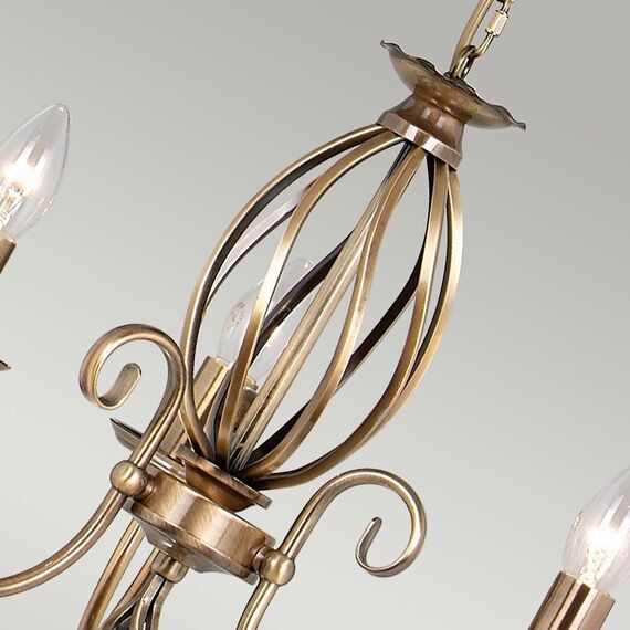 Полилей Artisan 3xE14 Aged Brass Elstead Lighting ART3-AGD-BRASS | Osvetlenieto.bg