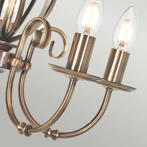 Полилей Artisan 5xE14 Aged Brass Elstead Lighting ART5-AGD-BRASS | Osvetlenieto.bg