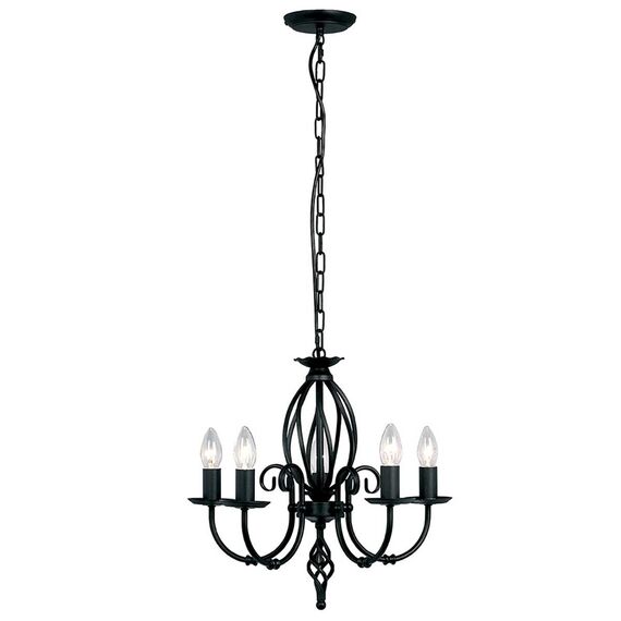 Полилей Artisan 5xE14 Black Elstead Lighting ART5-BLACK | Osvetlenieto.bg