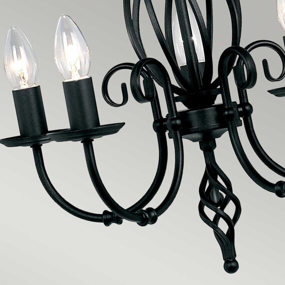 Полилей Artisan 5xE14 Black Elstead Lighting ART5-BLACK | Osvetlenieto.bg