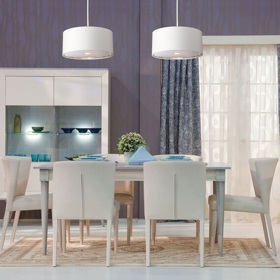 Полилей Balance 1xE27 White Polished Nickel Elstead Lighting BALANCE-P-WPN | Osvetlenieto.bg