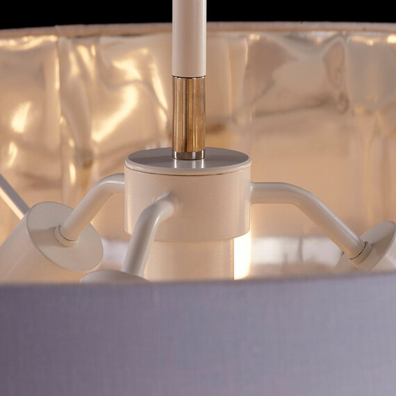 Полилей Balance 1xE27 White Polished Nickel Elstead Lighting BALANCE-P-WPN | Osvetlenieto.bg