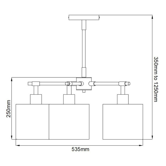 Полилей Balance 5xE27 Brown Polished Brass Elstead Lighting BALANCE5-BRPB | Osvetlenieto.bg