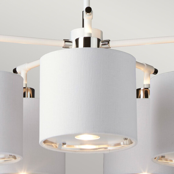 Полилей Balance 5xE27 White Polished Nickel Elstead Lighting BALANCE5-WPN | Osvetlenieto.bg