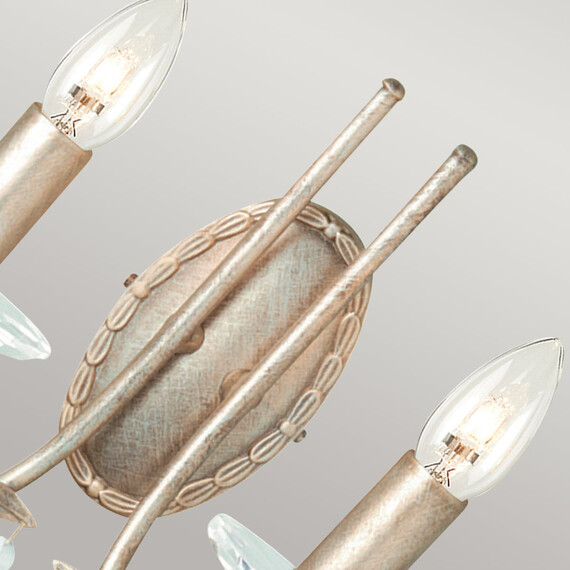 Аплик Christina 2xE14 Silver Gold Patina Elstead Lighting CRT2-SILVER-GOLD | Osvetlenieto.bg