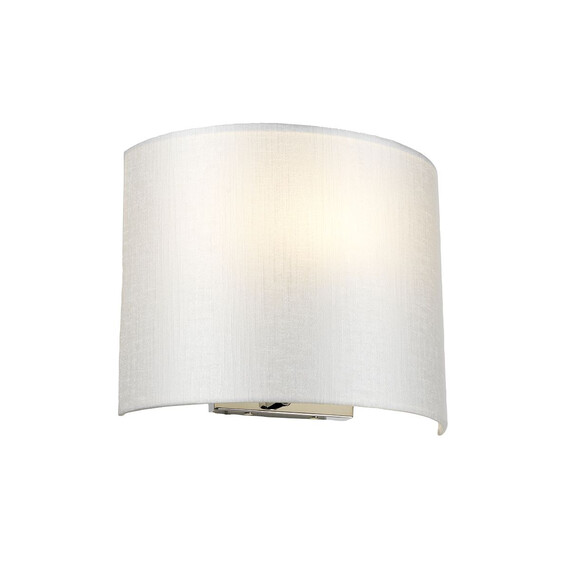 Аплик Cooper 1xE27 Medium Curved Back Plate Polished Chrome Designer's Lightbox DL-COOPER-M-IV-PC | Osvetlenieto.bg
