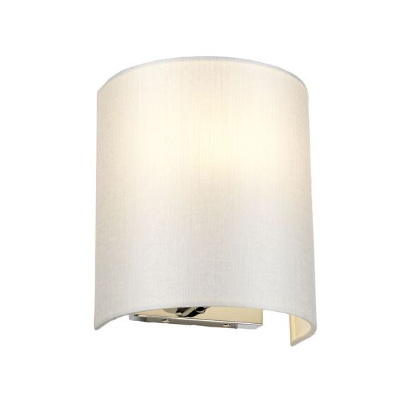 Аплик Cooper 1xE27 Small Curved Back Plate Polished Chrome Designer's Lightbox DL-COOPER-S-IV-PC | Osvetlenieto.bg