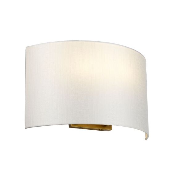 Аплик Cooper 2xE27 Large Curved Back Plate Aged Brass Designer's Lightbox DL-COOPER-L-IV-AB | Osvetlenieto.bg